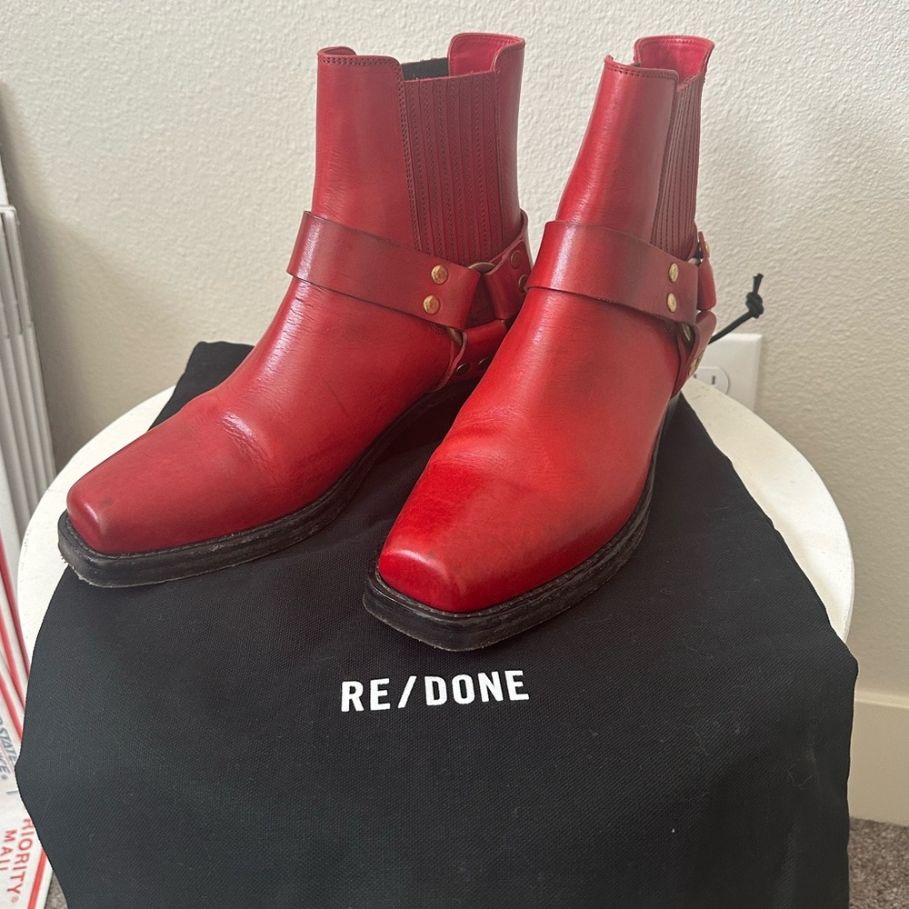 Re/Done Short Cavalry Boot